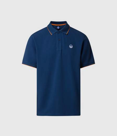 POLO CON BORDI A CONTRASTO
