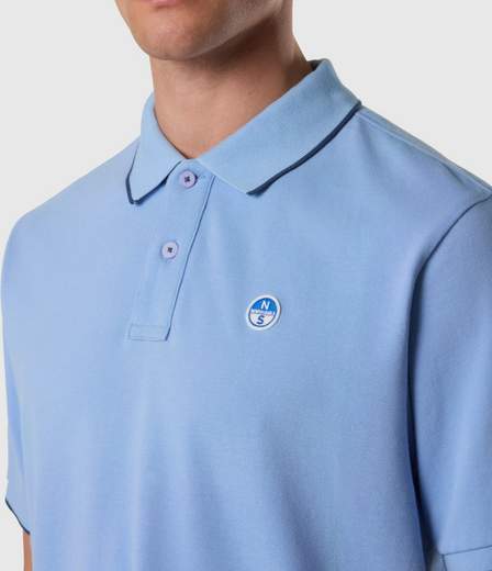 POLO CON BORDI A CONTRASTO
