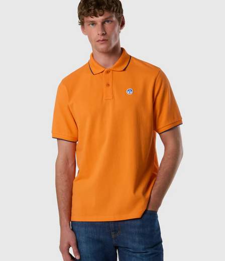 POLO CON BORDI A CONTRASTO