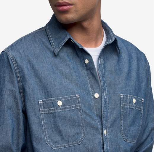 CAMICIA SHEETBEND CHAMBRAY