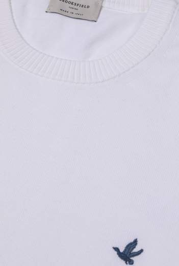 MAGLIA GIRO COTONE WASHED