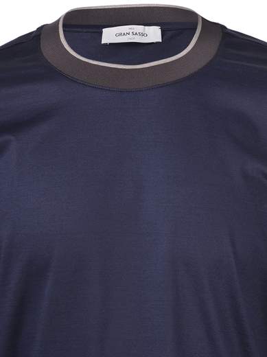 T-SHIRT CON BORDI A CONTRASTO