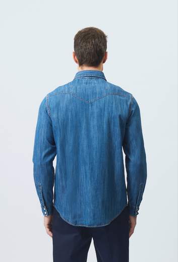 CAMICIA MARTIN COBALT STONE