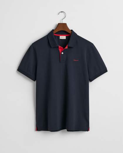 POLO IN PIQUE A CONTRASTO