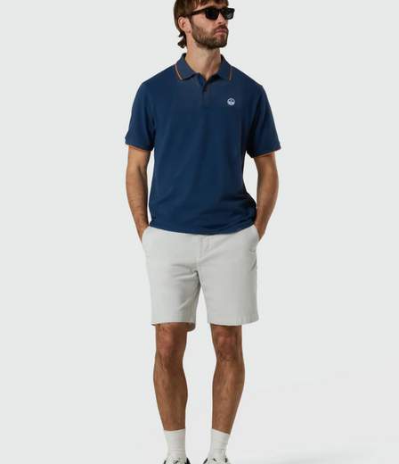 POLO CON BORDI A CONTRASTO