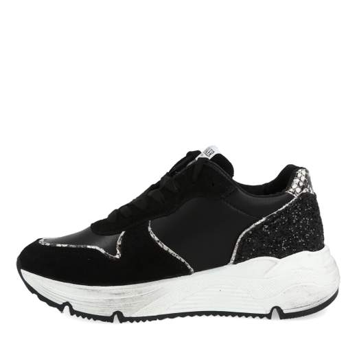 SNEAKERS UMA PARKER LINEA SUPERMOON IN PELLE ,CON FINITURE IN PITONE.SUOLA ERGONOMICA IN GOMMA.
