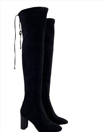 UMA PARKER STIVALE ALTO ALLA COSCIA IN CAMOSCIO  TACCO 80