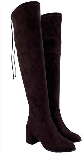 UMA PARKER STIVALE ALTO IN CAMOSCIO ELASTICIZZATO