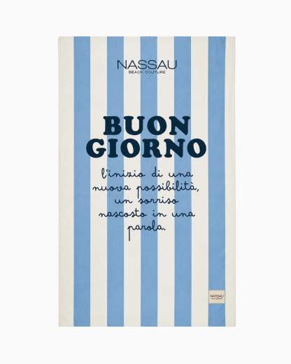 NASSAU Beach Culture Telo Mare BUON GIORNO