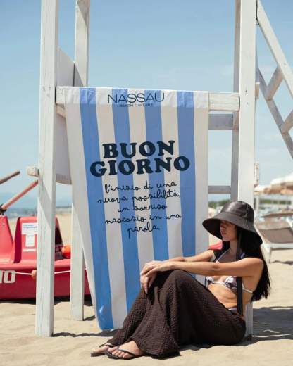 NASSAU Beach Culture Telo Mare BUON GIORNO