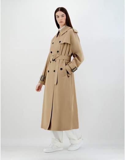 Herno Trench In Light Cotton Canvas