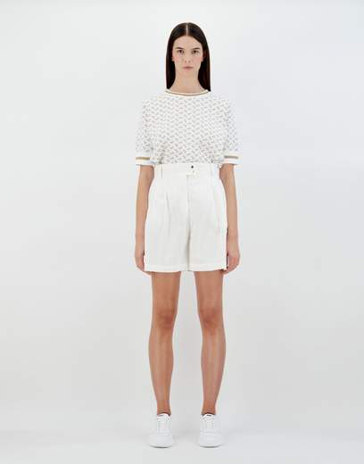 Herno Shorts In Light Cotton Stretch