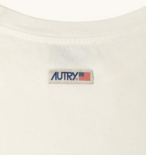 Autry T-shirt In Cotone Label Per Il Tempo Libero