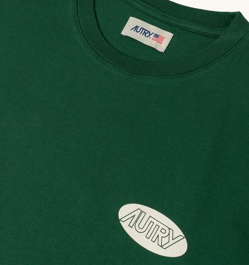 Autry T-shirt In Cotone Label Per Il Tempo Libero