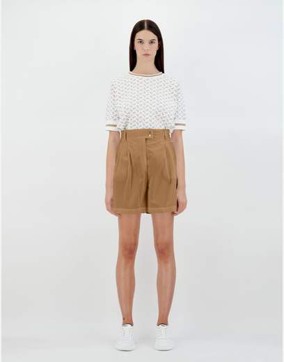 Herno Shorts In Light Cotton Stretch