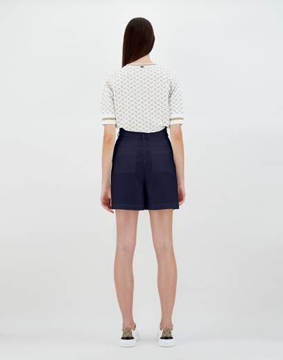 Herno Shorts In Light Cotton Stretch