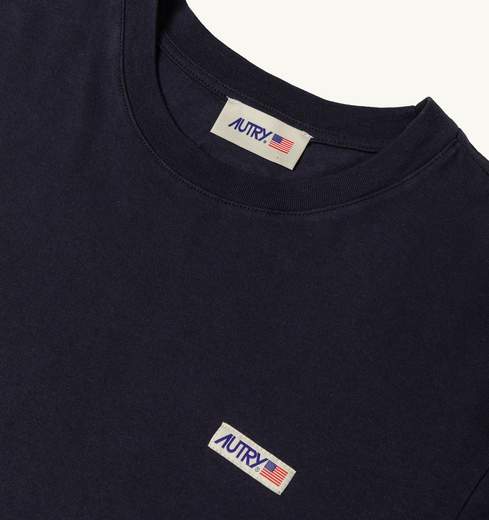 Autry T-shirt In Cotone Label Per Il Tempo Libero