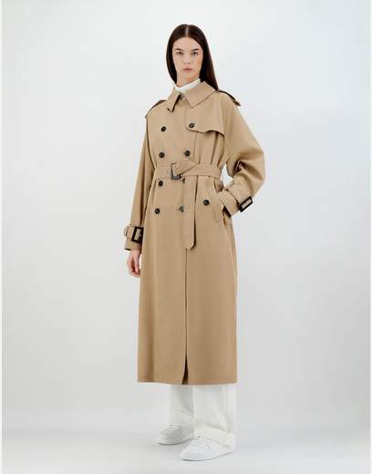 Herno Trench In Light Cotton Canvas