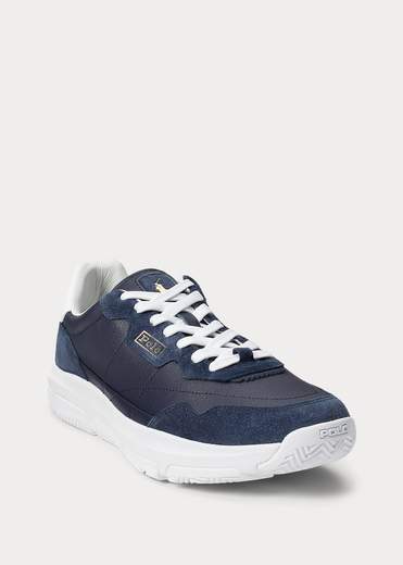 Polo Ralph Lauren Sneaker Spa Racer 100 Pelle E Camoscio