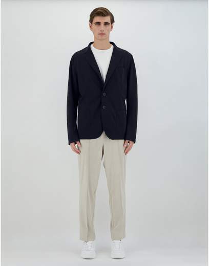 Herno Blazer In Scuba Leggero Non Lavato