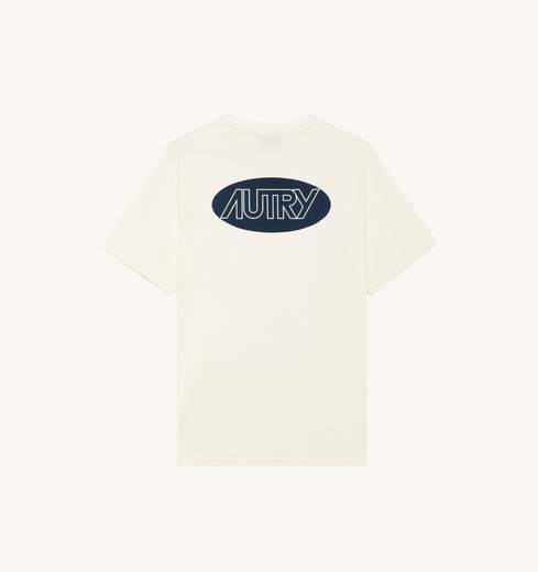Autry T-shirt In Cotone Label Per Il Tempo Libero
