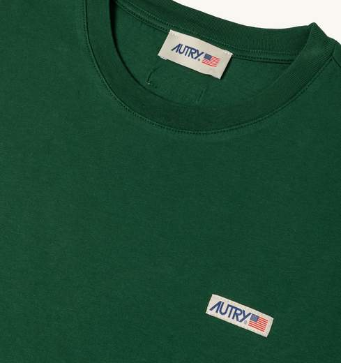 Autry T-shirt In Cotone Label Per Il Tempo Libero