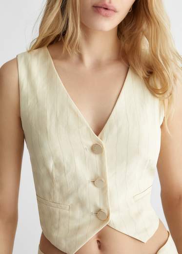 Liu°jo Gilet Da Completo In Lino