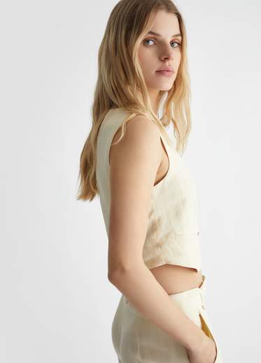 Liu°jo Gilet Da Completo In Lino