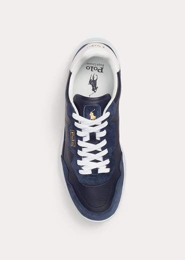 Polo Ralph Lauren Sneaker Spa Racer 100 Pelle E Camoscio