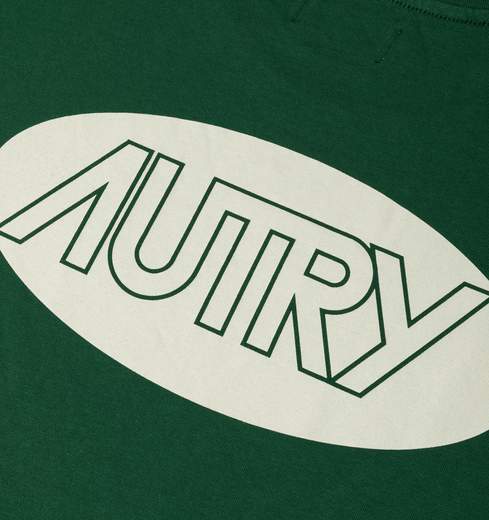 Autry T-shirt In Cotone Label Per Il Tempo Libero