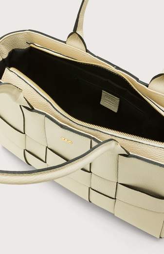 Seventy  Shopper Intrecciata In Pelle