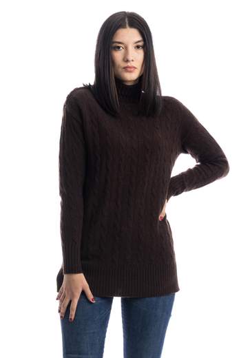 POLO RALPH LAUREN MAGLIONE LUNGO CON COLLO ALTO