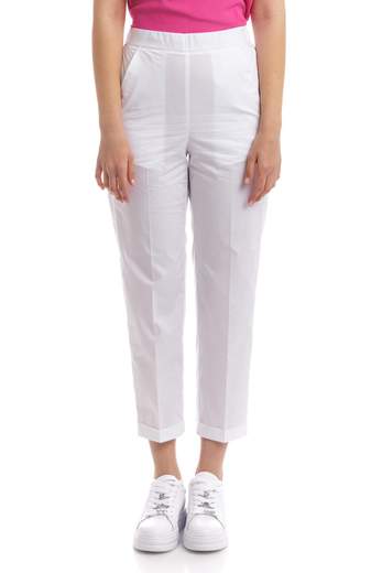 1970 Seventy Pantalone A Tinta Unita Con Elastico