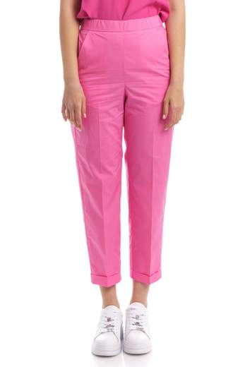 1970 Seventy Pantalone A Tinta Unita Con Elastico