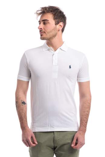 Polo Ralph Lauren Polo Mm Slim In Cotone Stretch