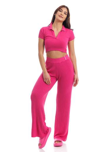 Hinnominate Pantalone A Palazzo In Maglia