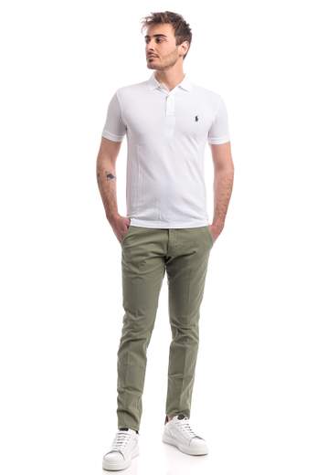 Polo Ralph Lauren Polo Mm Slim In Cotone Stretch