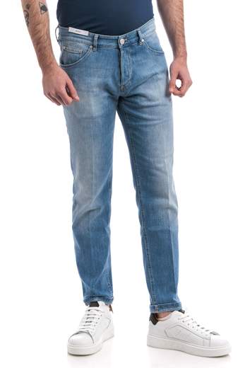 Pt Torino Pantalone Reggae Soft Touch Light Stretch Denim 9oz