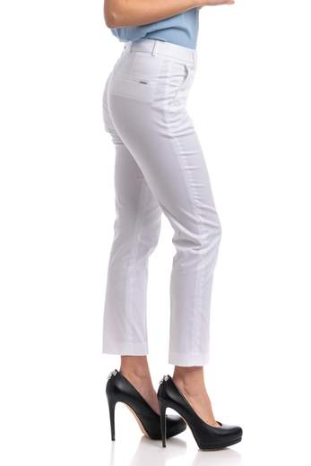 Seventy  Pantalone Slim Fit Alla Caviglia In Gabardina Di Cotone Stretch