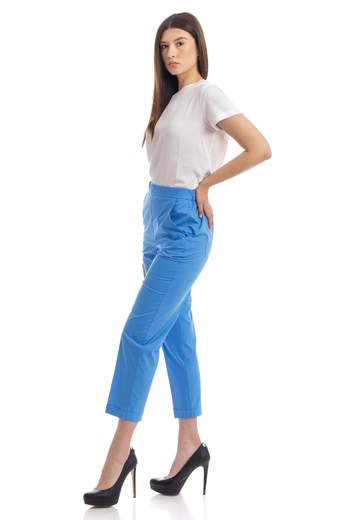 1970 Seventy Pantalone A Tinta Unita Con Elastico