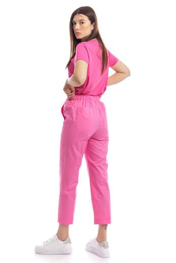 1970 Seventy Pantalone A Tinta Unita Con Elastico