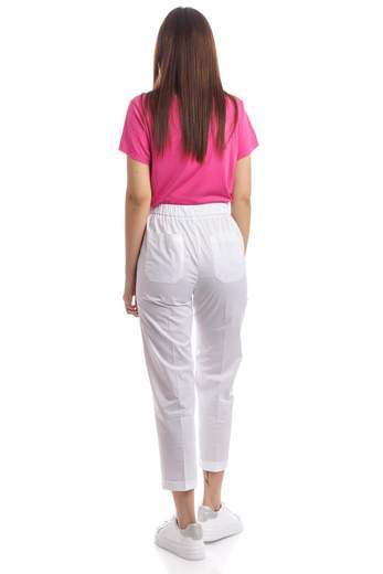 1970 Seventy Pantalone A Tinta Unita Con Elastico