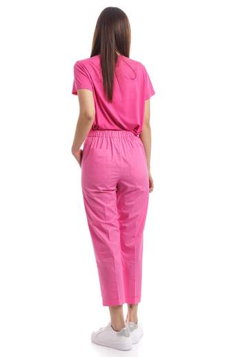 1970 Seventy Pantalone A Tinta Unita Con Elastico