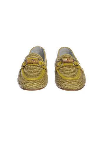 Poesie Veneziane Mocassino In Cuoio Intrecciato
