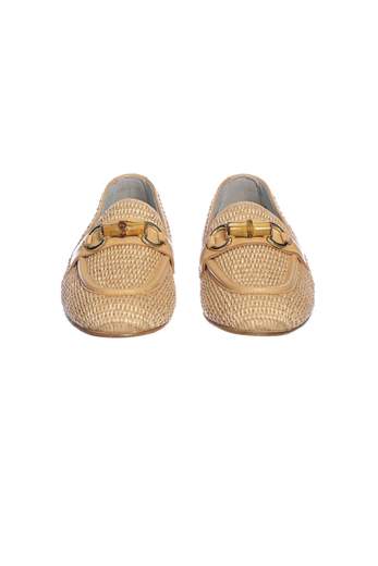 Poesie Veneziane Mocassino In Cuoio Intrecciato