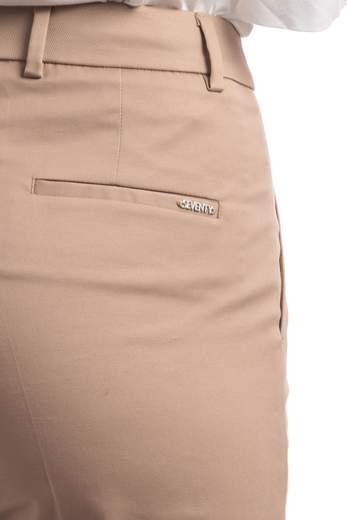 Seventy  Pantalone Slim Fit Alla Caviglia In Gabardina Di Cotone Stretch