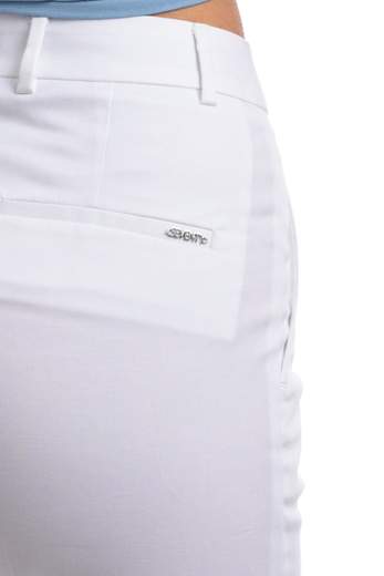 Seventy  Pantalone Slim Fit Alla Caviglia In Gabardina Di Cotone Stretch