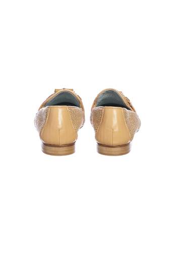 Poesie Veneziane Mocassino In Cuoio Intrecciato