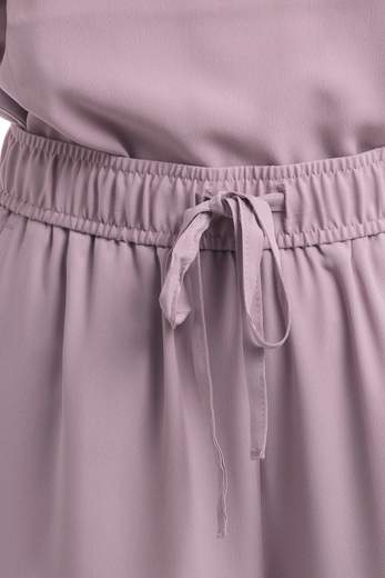 Seventy  Pantalone Lungo Elasticato In Tessuto Leggero Misto Seta