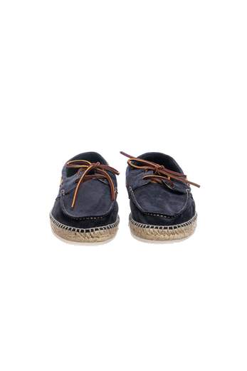 Espadrillas Scarpe Espadrilles Da Uomo In Camoscio Con Lacci.